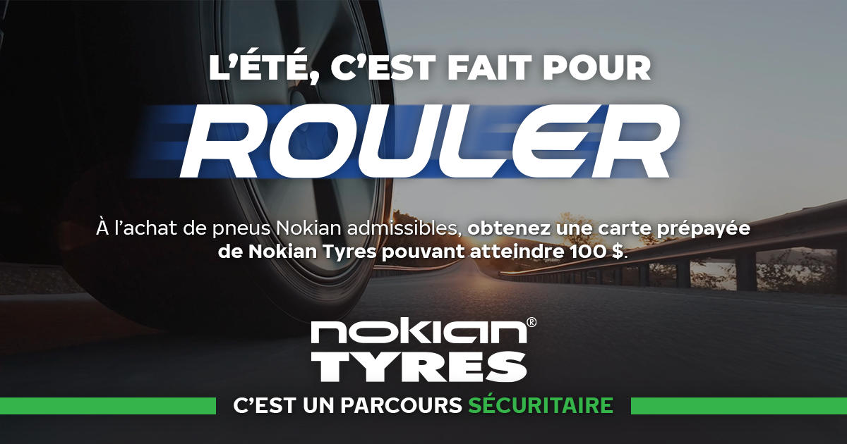Promotion Nokian Tyres - printemps-été 2026